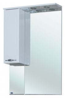 Зеркало-шкаф с подсветкой Bellezza Стелла 65см левый белый 00000002262